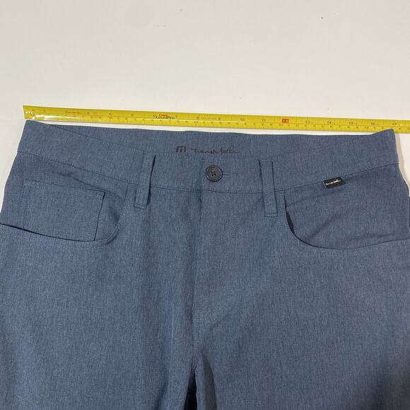 Travis Mathew Pants Mens 32x29 Blue Lightweight Chino Straight Leg Golf 5-Pocket - Picture 5 of 7